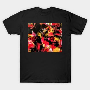 Abstract in Red, Gold and Black T-Shirt